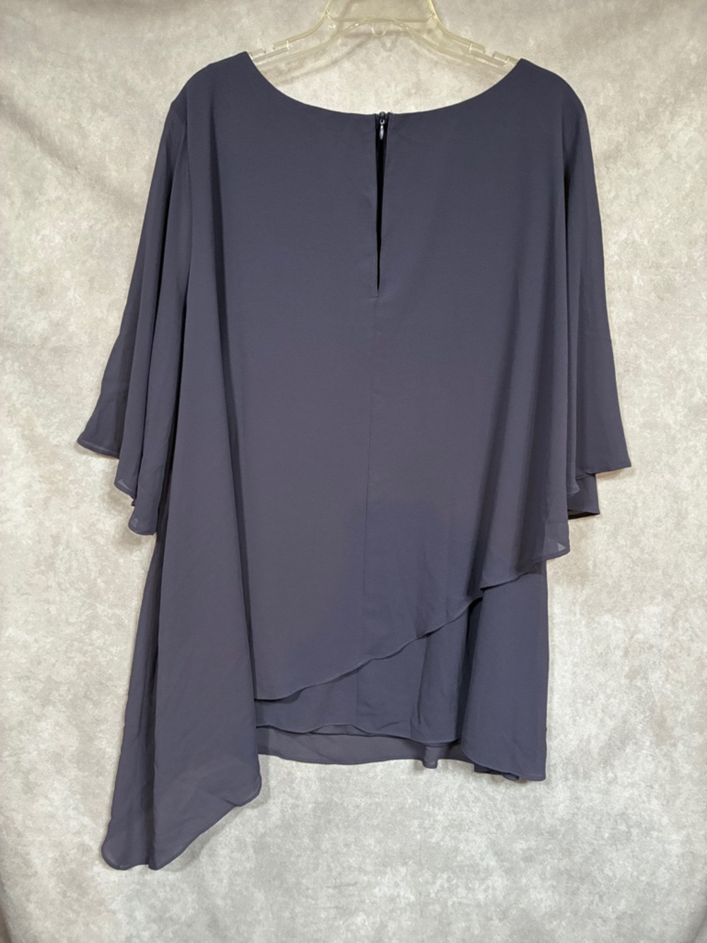 Hanna Nikole Charcoal Layered Wide-Leg Pantsuit for Mother of the Bride - Picture 8 of 11